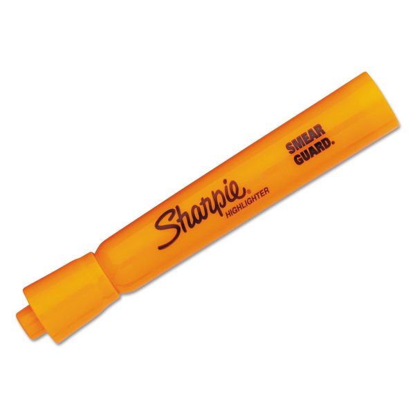 Sharpie Tank Style Highlighters, Orange Ink, Chisel Tip, Orange Barrel, PK12 25006